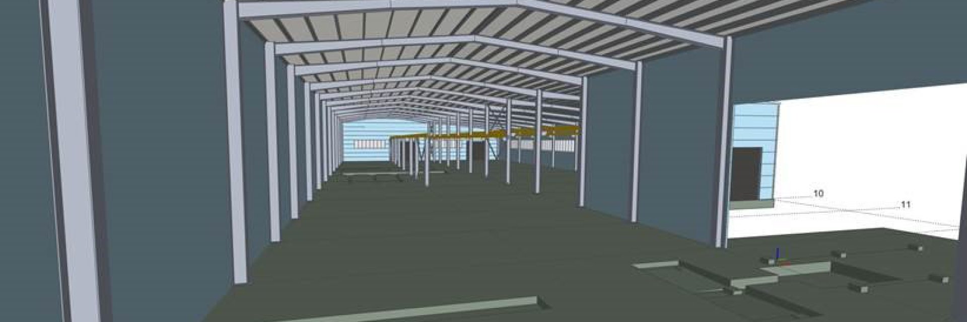 Hala przeznaczona do produkcji prefabrykatów betonowych wraz z posadowieniem „karuzeli”, magazynem zewnętrznym oraz wytwórnią mieszanki betonowej” w formule „Projektuj i Buduj”